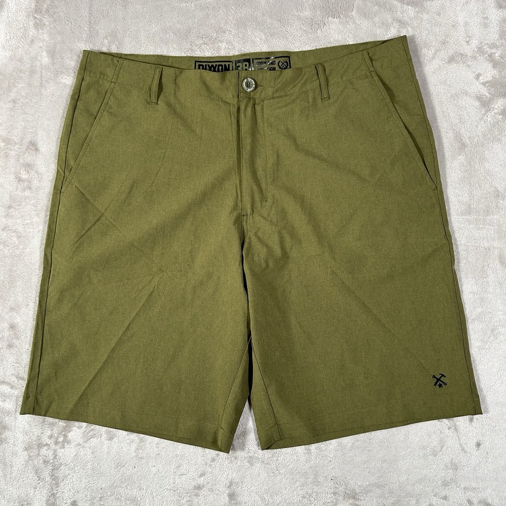 Dixxon Hybrid Shorts Mens 38 OD Green Lightweight Performance Stretch Biker